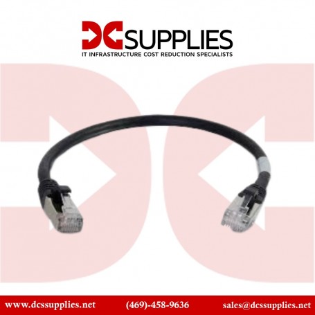 C2G 00708 3ft Cat6a Snagless Shielded Ethernet Patch Cable Black (00708)