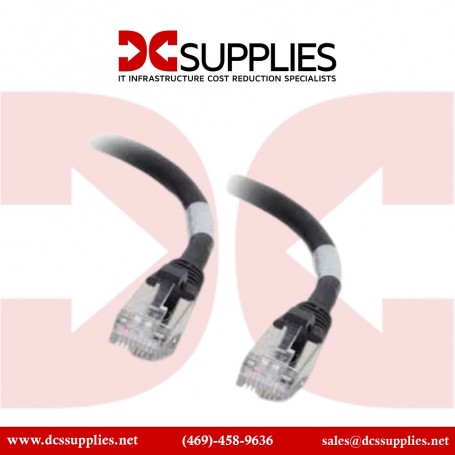 C2G 00708 3ft Cat6a Snagless Shielded Ethernet Patch Cable Black (00708)