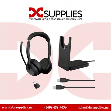 Jabra 25599-999-899-01 Evolve2 55 Link380c USB-C Stereo Wireless Headset (25599-999-899-01)