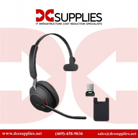 Jabra 26599-899-999 Evolve2 65 Mono Wireless On-Ear Headset USB-A (26599-899-999)