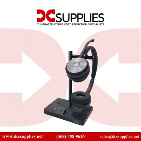 Yealink WH62-DUAL-UC Headset on-ear DECT wireless Optimized for UC (WH62-DUAL-UC)