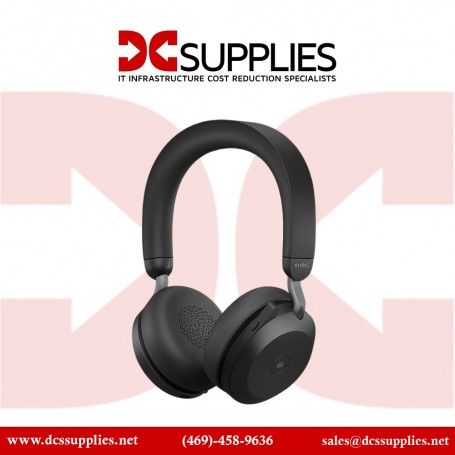 Jabra 28599-989-989 Evolve2 85 Noise-Canceling Wireless Over-Ear Headset with Stand (28599-989-989)