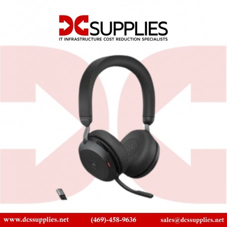 Jabra 28599-989-989 Evolve2 85 Noise-Canceling Wireless Over-Ear Headset with Stand (28599-989-989)