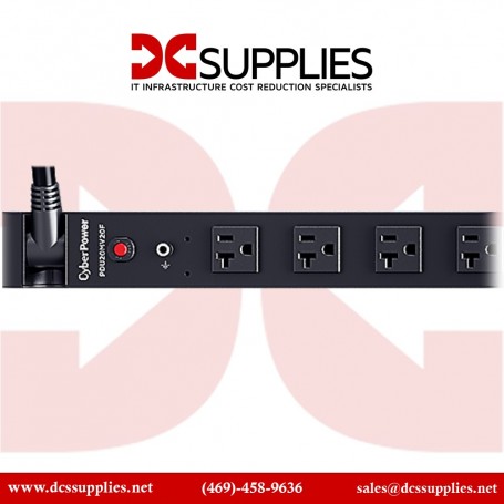 Cyber Power PDU20MV20F 20A Metered PDU 0U 20 Out 5-20R 120V 20F Out 5-20P 10FT Cord (PDU20MV20F)