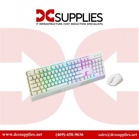 MSI (VIGORGK30CW) KB Vigor GK30 Combo White Keyboard and Mouse (GK30 White+GM11 White (VIGORGK30CW)