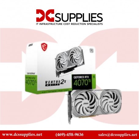 MSI G407TV2XW12C GeForce RTX 4070 Ti VENTUS 2X WHITE 12G OC Graphic Card (G407TV2XW12C)