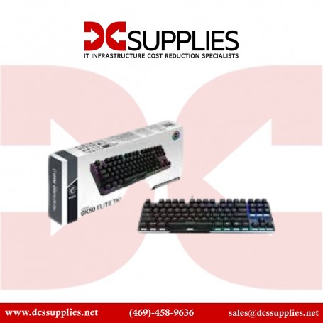 MSI GK50TKLB Vigor GK50 ELITE TKL LL US Gaming Keyboard (GK50TKLB)