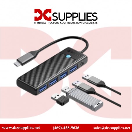 Visiontek 901434 USB-C 4 Port USB 3.0 Hub Adapter&44 (901434)