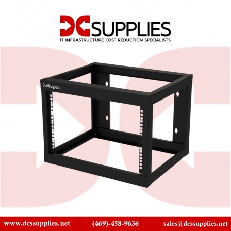 StarTech.com RK619WALLO Black 6U Steel Server Rack (RK619WALLO)