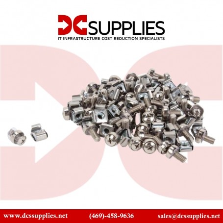 StarTech.com CABSCREWM6 Screws Cage Nuts - 50 Pack (CABSCREWM6)