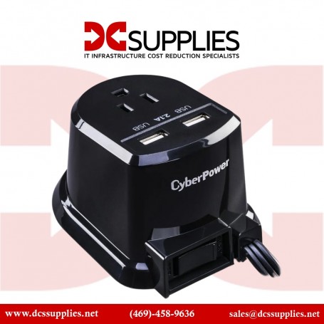 CyberPower CSP105U Dual Power Station 2-2.1A USB Ports 1 Outlet NEMA 5-15R 5FT Cord (CSP105U)