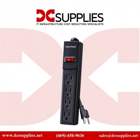 CyberPower CSB404 surge protector 4 outlets, 4-ft cord, 450J (CSB404)