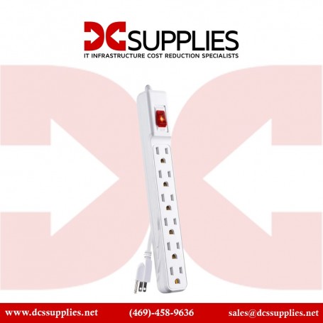 CyberPower GS60304 6-Outlet Power Strip (White) (GS60304)