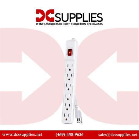 CyberPower GS60304 6-Outlet Power Strip (White) (GS60304)
