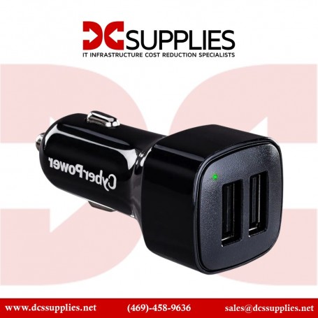 CyberPower TR22U3A Dual USB Type-A Car Charger (TR22U3A)