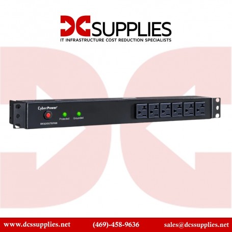 CyberPower RKBS20ST6F12R Rackbar 5-20R Out RM 15FT Cord (RKBS20ST6F12R)