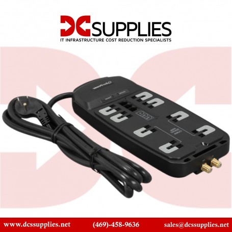 CyberPower CSP1008T Surge Protector 10OUT Right Angle NEMA $400K 8FT Cord (CSP1008T)