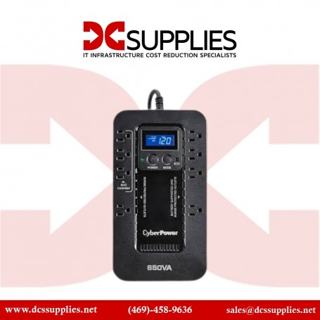 CyberPower EC650LCD Ecologic 650VA UPS 120V Standby LCD (EC650LCD)