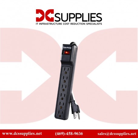 CyberPower CSB604 Surpro 6-Outlet Surge Protector 900J EMI/RFI (CSB604)