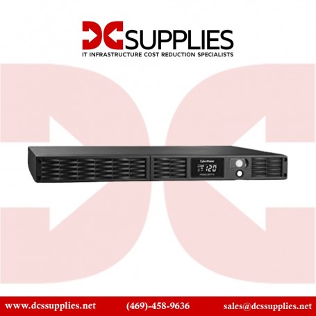 CyberPower PR500LCDRT1U Smart App Sinewave UPS 500VA 1U 7 Outlets (PR500LCDRT1U)