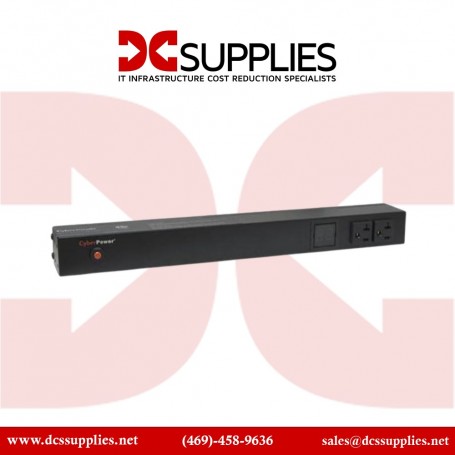 CyberPower PDU20MT2F10R 20A Metered PDU 1U 12 Out 5-20R 120V 2F / 10R Out L5-20P 15FT Cord (PDU20MT2F10R)