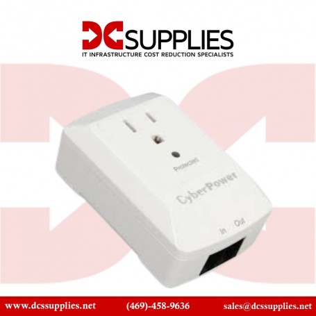 CyberPower CSP100TW Pro Surge Protector 1 Outlet 900J EMI/RFI RJ11 (CSP100TW)