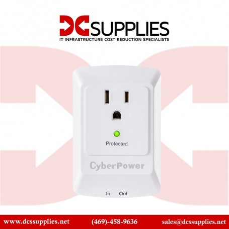 CyberPower CSP100TW Pro Surge Protector 1 Outlet 900J EMI/RFI RJ11 (CSP100TW)