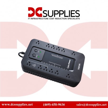 CyberPower EC750GTAA 750VA/450W Standby Ups NEMA 5-15 RJ-11 EMI Eco TAA (EC750GTAA)