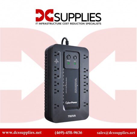 CyberPower EC750GTAA 750VA/450W Standby Ups NEMA 5-15 RJ-11 EMI Eco TAA (EC750GTAA)
