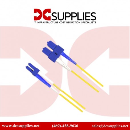 Black Box FOCMRSM-006M-SCLC-YL SC-LC PVC Fiber Optic Network Cable, 6m (FOCMRSM-006M-SCLC-YL)