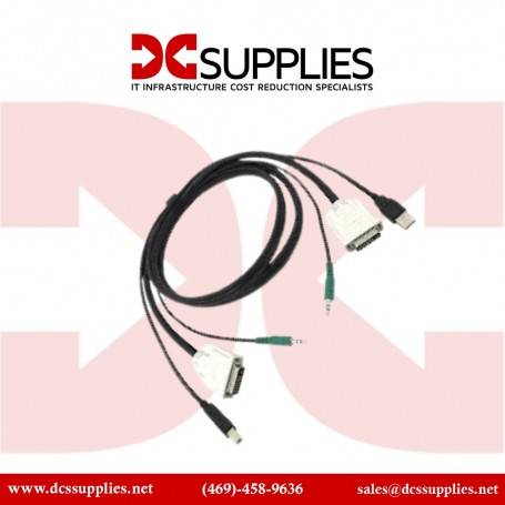 Black Box SKVMCBL-DVI-06 DVI KVM Cable with USB, Audio - 6 ft (1.8 m) (SKVMCBL-DVI-06)