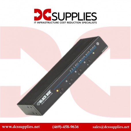 Black Box AVSW-DVI4X1 DVI Switch with Audio (AVSW-DVI4X1)