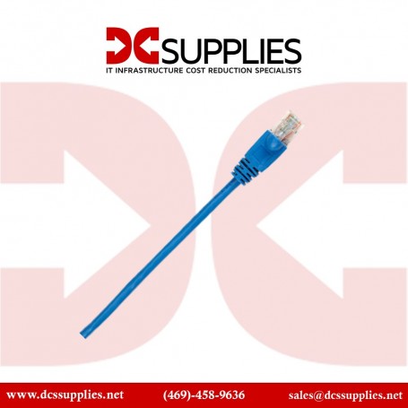Black Box CAT6PC-001-BL-25PAK  CAT6 1ft Patch Cable, 250MHz, Blue, 25-Pack (CAT6PC-001-BL-25PAK)
