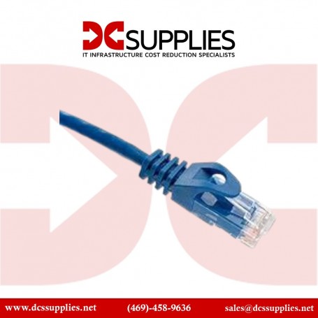 Black Box CAT6PC-001-BL-25PAK CAT6 1ft Patch Cable, 250MHz, Blue, 25-Pack (CAT6PC-001-BL-25PAK)