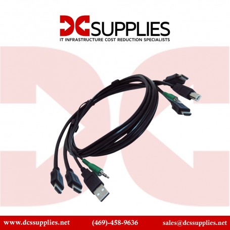Black Box SKVMCBL-2HDMI-06TAA Secure KVM Cable, Dual HDMI, USB, 6-ft (SKVMCBL-2HDMI-06TAA)