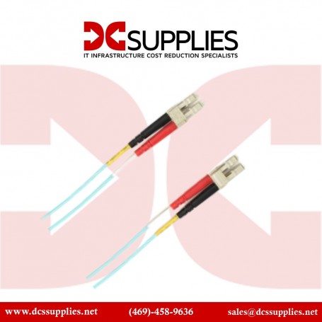 Black Box FOCMPM4-010M-LCLC-AQ Colored Fiber OM4 50 125 Multimode Fiber Optic Patch Cable  OFNP Plenum (FOCMPM4-010M-LCLC-AQ)