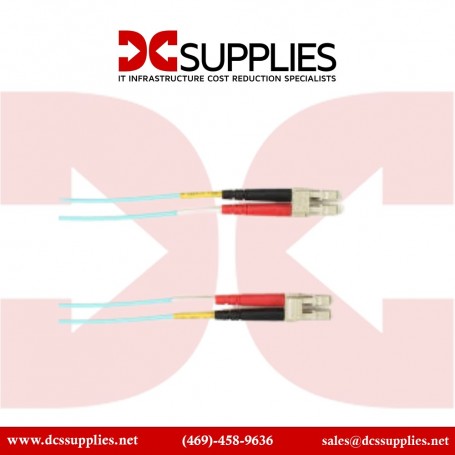 Black Box FOCMPM4-010M-LCLC-AQ Colored Fiber OM4 50 125 Multimode Fiber Optic Patch Cable OFNP Plenum (FOCMPM4-010M-LCLC-AQ)