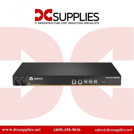 Vertiv ACS8016DAC-400 Avocent ACS 8000 16-Port Serial Console Server Dual AC Power 1U (ACS8016DAC-400)
