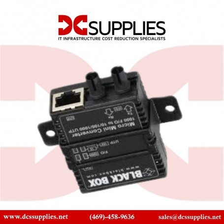 Black Box LMC400A Micro Mini Fast Ethernet to SFP Media Converter (LMC400A)