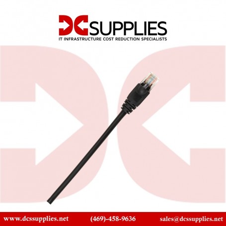 Black Box CAT6PC-003-BK-25PAK Connect Cat.6 UTP Patch Network Cable, 3 ft, 1 Gbit/s Data Transfer Rate (CAT6PC-003-BK-25PAK)