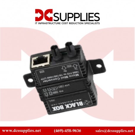 Black Box LMC402A Micro Mini Media Converter - 10Mb/100Mb Fiber (LMC402A)