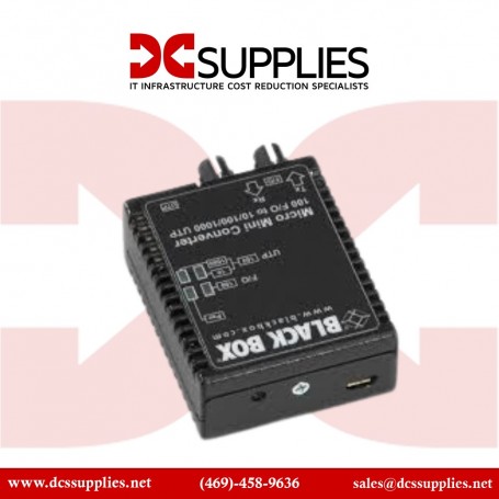 Black Box LMC402A Micro Mini Media Converter - 10Mb/100Mb Fiber (LMC402A)