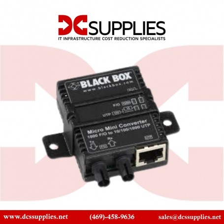 Black Box LMC402A Micro Mini Media Converter - 10Mb/100Mb Fiber (LMC402A)