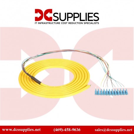 Black Box FOPT50S1-LC-12YL-3 OS2 Single-Mode Fiber Optic Pigtail (FOPT50S1-LC-12YL-3)