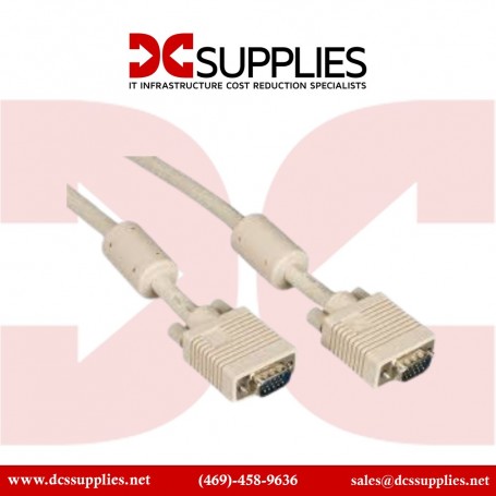 Black Box EVNPS06-0100-MM 100FT VGA Video Cable with Ferrite Core Beige (EVNPS06-0100-MM)