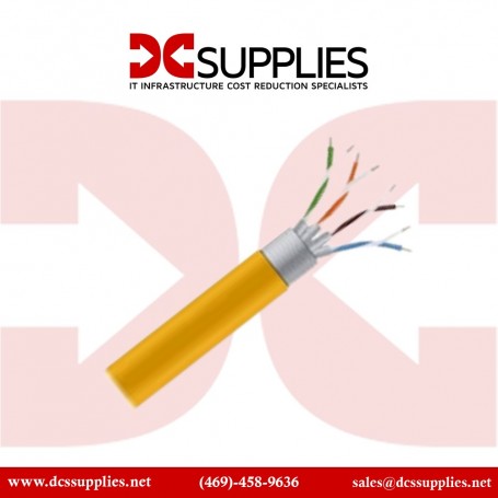 Black Box EVNSL0504A-1000 CAT5e bulk cable - 1000 ft - yellow (EVNSL0504A-1000)
