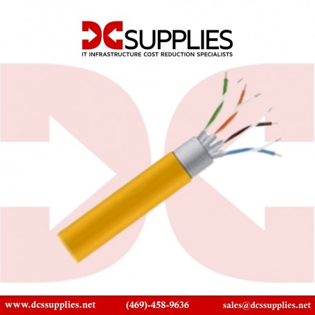 Black Box EYN855A-PB-1000 Corp GigaBase 350 Cat.5e Bulk UTP Cable Bare Wire - Bare Wire - 1000ft - Yellow (EYN855A-PB-1000)