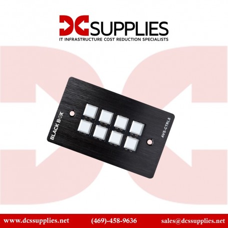 Black Box AVS-CTRL8 8-Button RS-232 Wall Plate Control Panel (AVS-CTRL8)