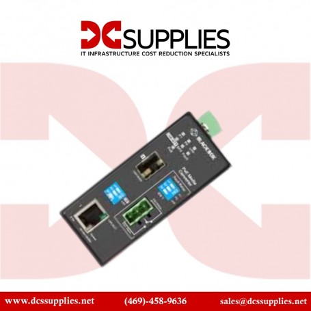 Black Box LGC5500A Gigabit Ethernet PoE Industrial Media Converter (LGC5500A)