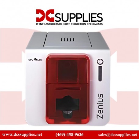 Evolis ZN1H0000RS ID Card Printer Zenius Series Single-Sided Card Printer (ZN1H0000RS)
